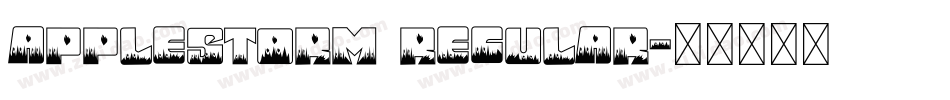 AppleStorm Regular字体转换